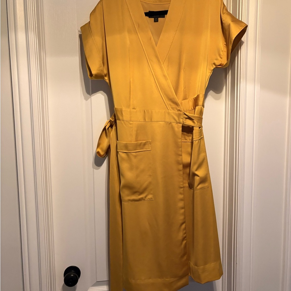 J. Crew Golden Yellow Wrap Dress